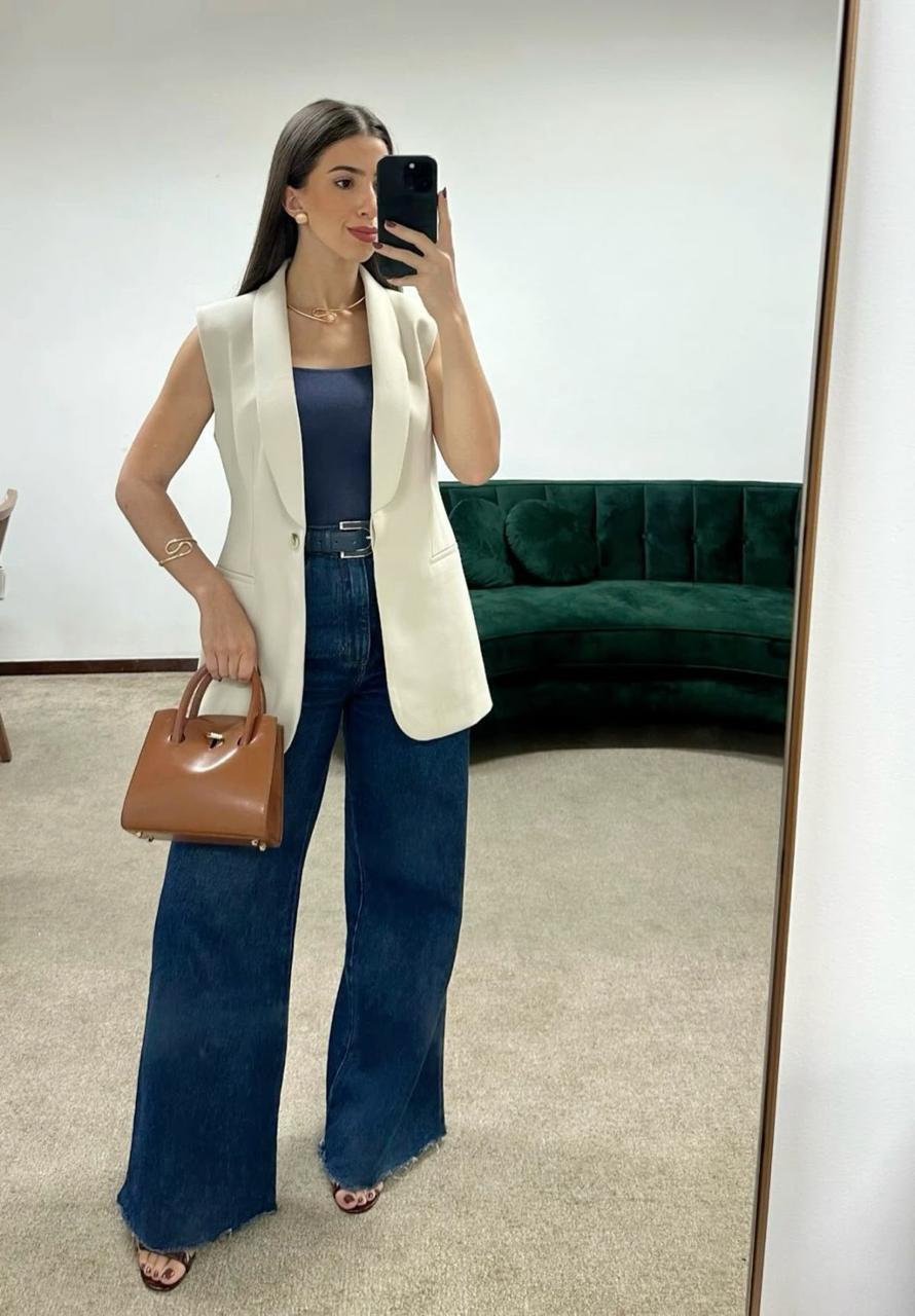 Chaleco sastrero sin mangas con doble forro