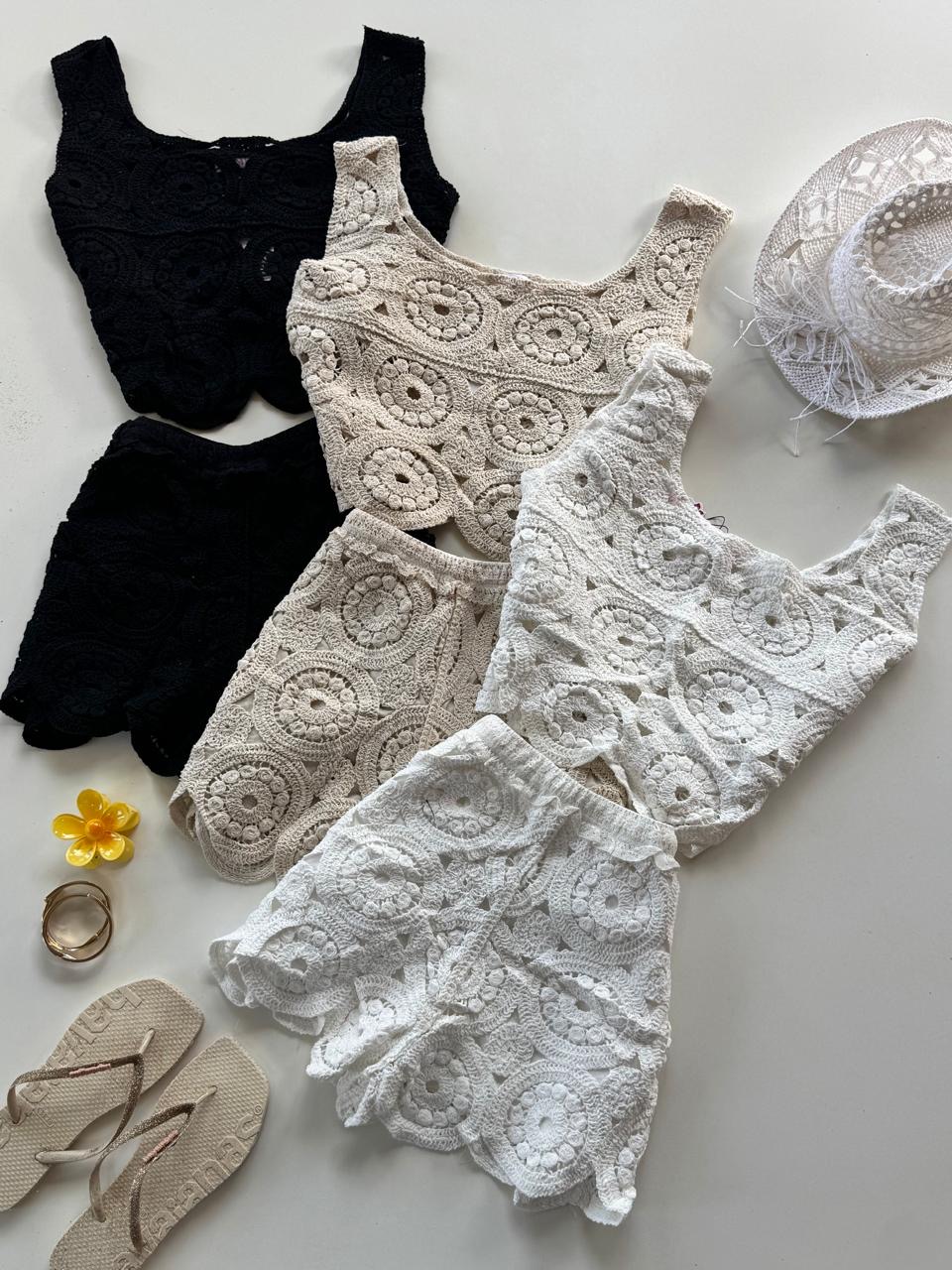 Conjunto crochet talle único