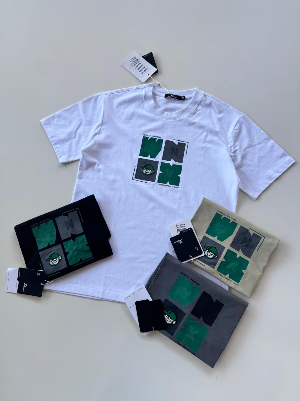 Remera over de algodón