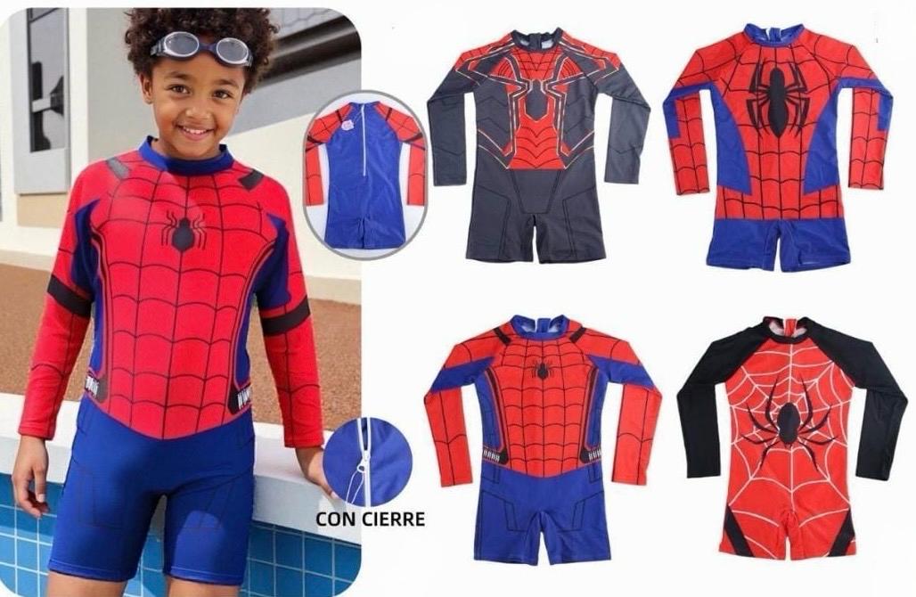 Traje de baño para criatura con cierre atrás y manga larga