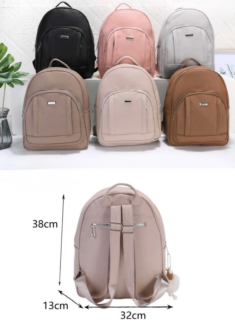 Mochila de cuerina tamaño bien grande multicolor