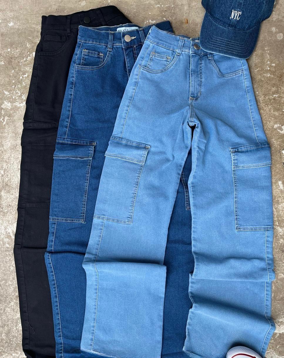 Cargo dama elastizado tres tonos