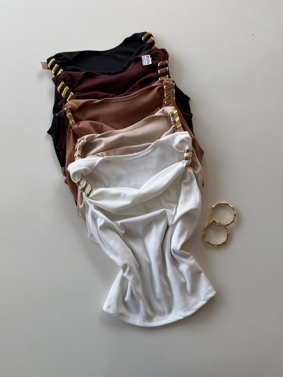 Blusa en morley elastizada