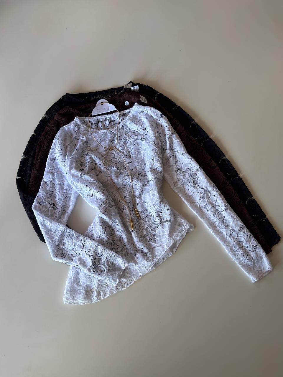 Blusa Irregular en Encaje - Súper Tendencia 😍✨