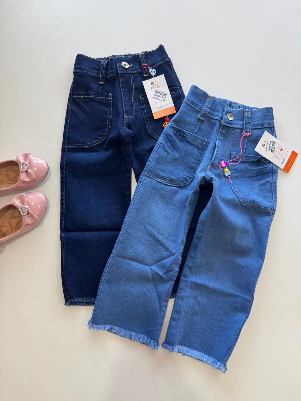 Jeans wide para niña